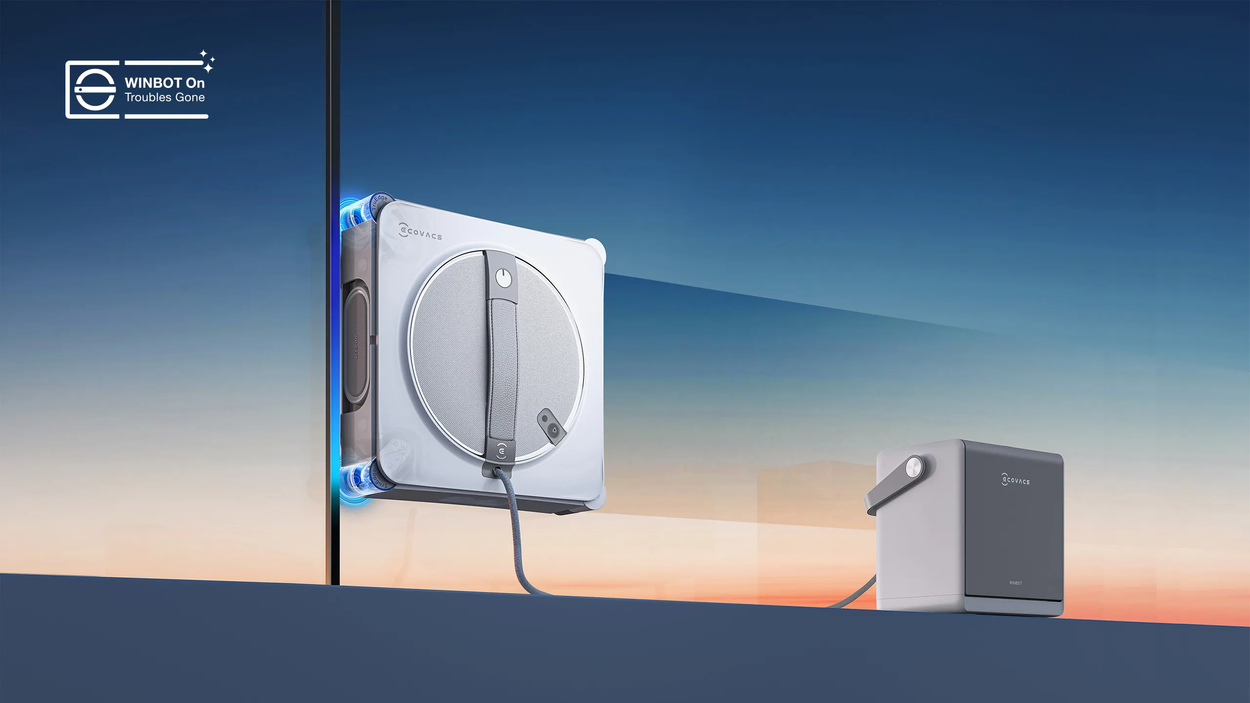 WINBOT W2S Omni product feature view from ECOVACS